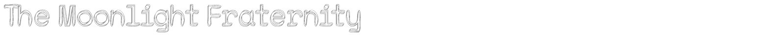 The Moonlight Fraternity font preview